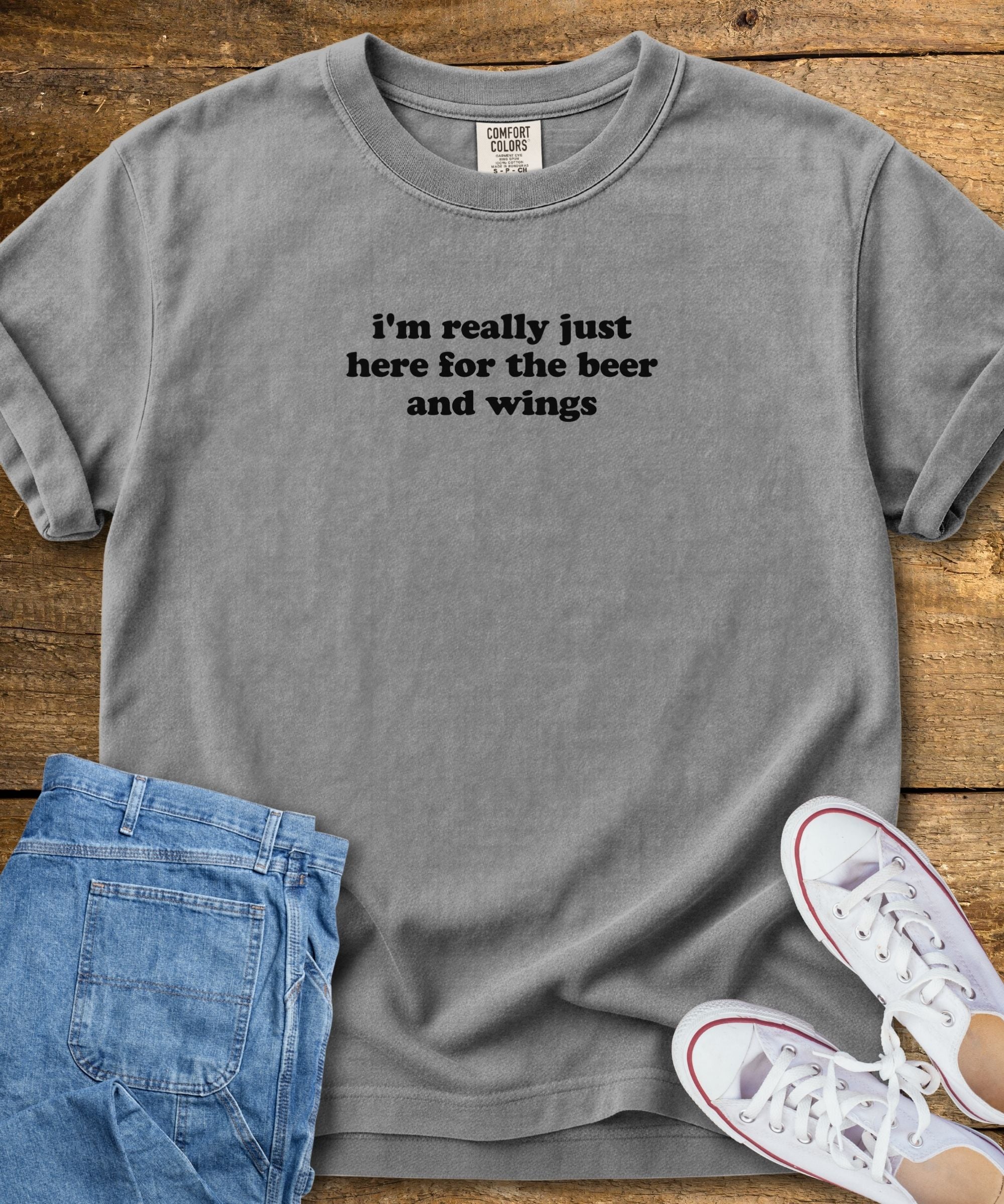 Here For Beer and Wings T-Shirt