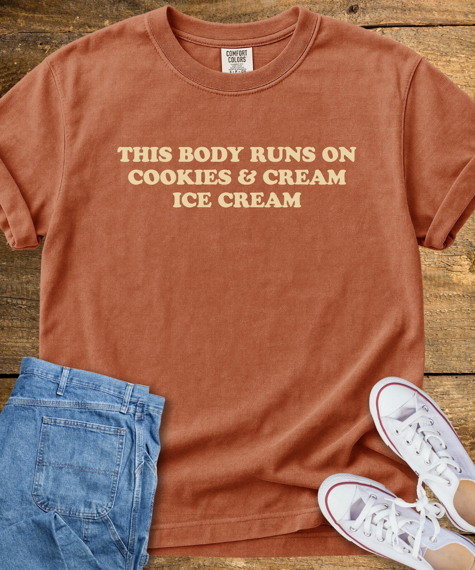 Runs On Cookies & Cream T-Shirt