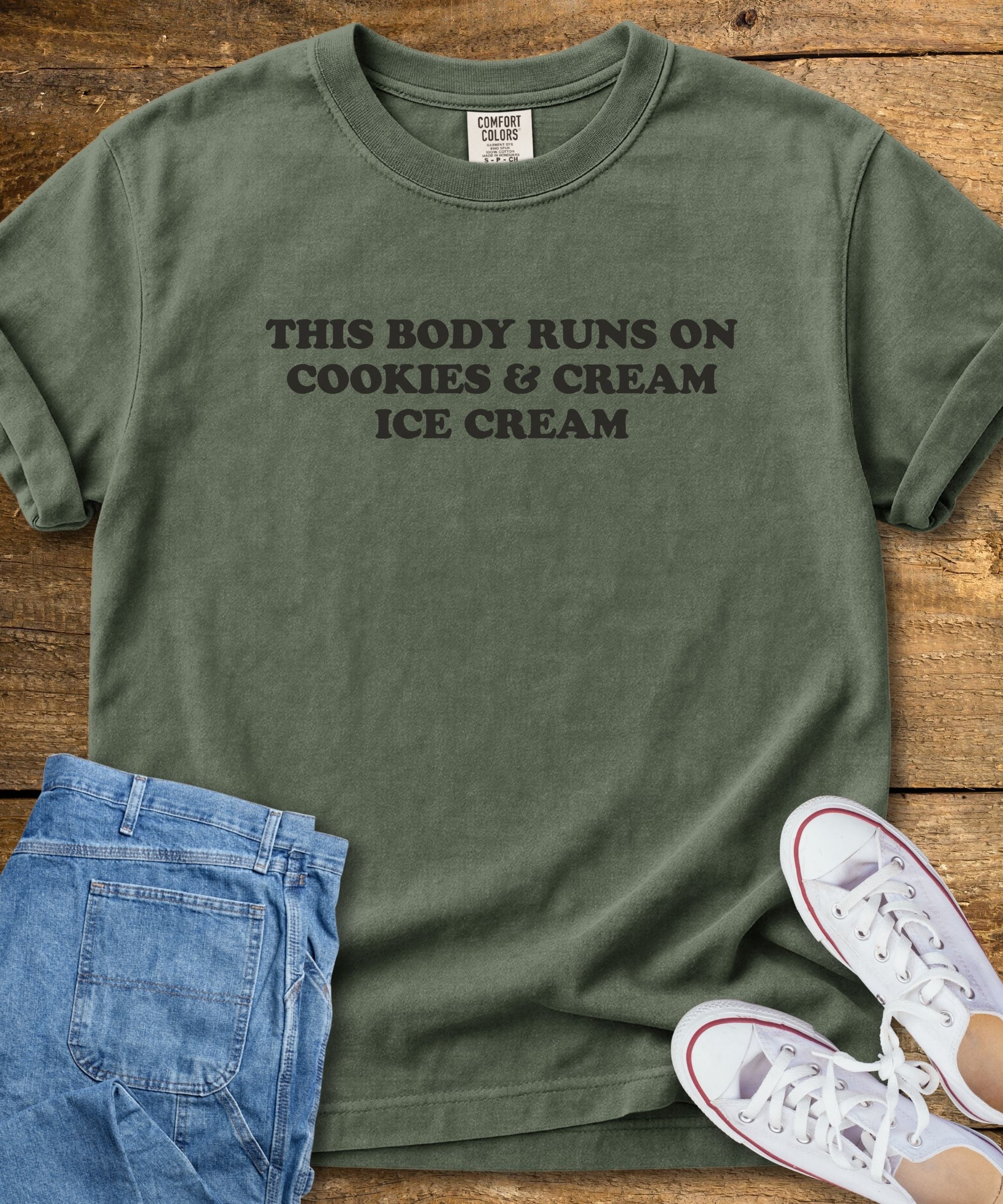 Runs On Cookies & Cream T-Shirt